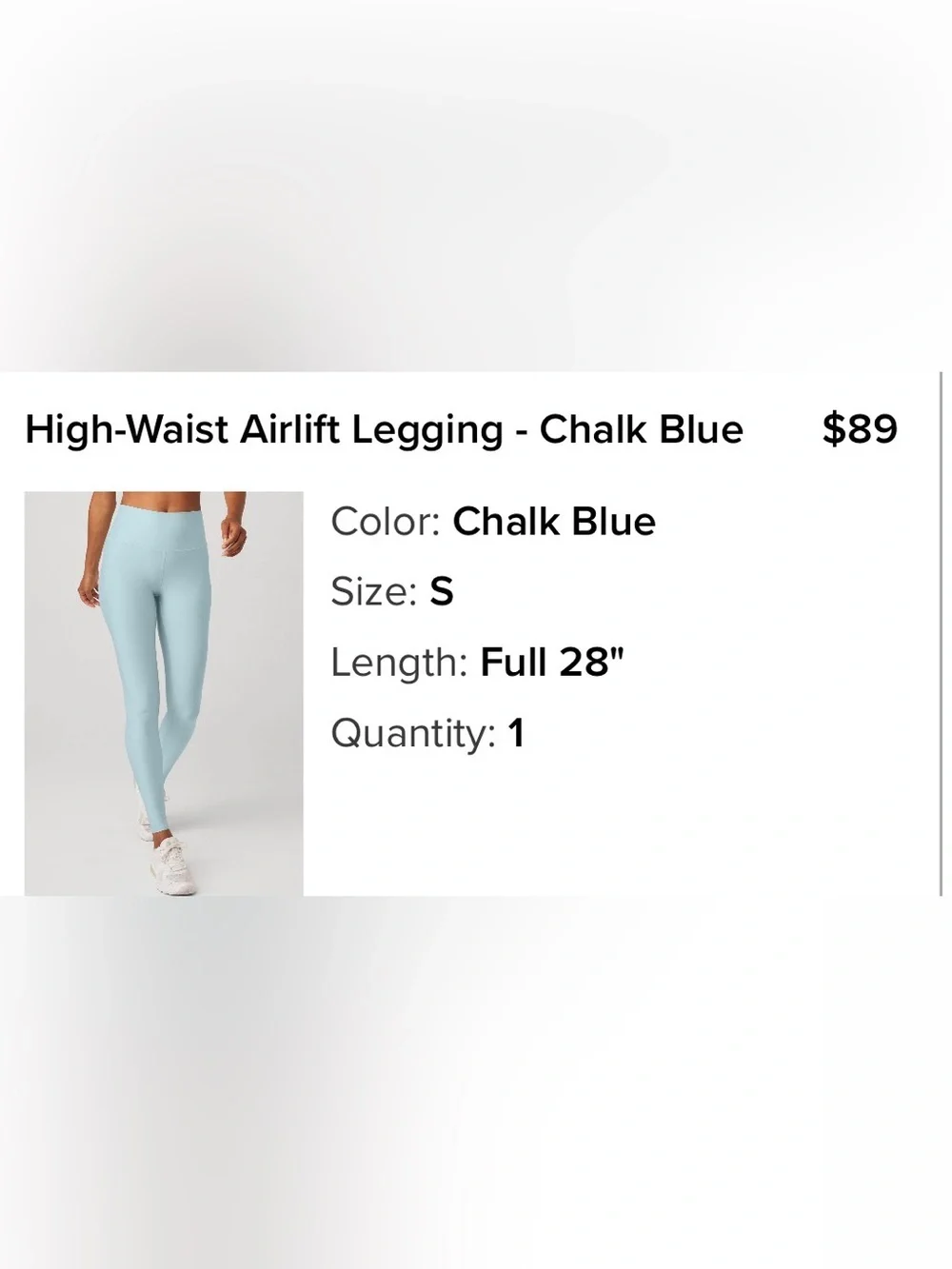 ALO Yoga Light Gray Seamless Leggings